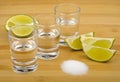 Tequila, lime and salt Royalty Free Stock Photo