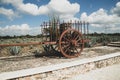 Magnificent ancient agave transport Royalty Free Stock Photo