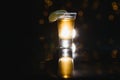 Tequila shot with lime . Selective focus Royalty Free Stock Photo