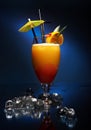 Tequila sunrise cocktail