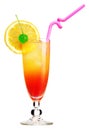 Tequila sunrise Cocktail Royalty Free Stock Photo