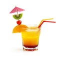 Tequila sunrise cocktail