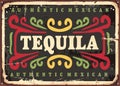 Tequila vintage sign Royalty Free Stock Photo