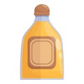 Tequilla shot bottle icon cartoon vector. Drink cactus