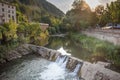 The Ter river cascading through the outskirts of Ripoll town.