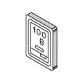 100 terabyte hard drive future technology isometric icon vector illustration Royalty Free Stock Photo