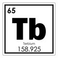 Terbium chemical element Royalty Free Stock Photo
