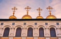 Terem churches of Moscow Kremlin. Color photo