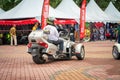 Terengganu, Malaysia - June 26, 2022 : Motorcycle on display at the Bike Week event.