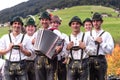 South Tyrolean musicians group band perform live