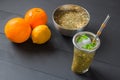 Terere. frozen yerba mate drink Royalty Free Stock Photo