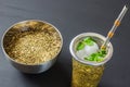 Terere. frozen yerba mate drink Royalty Free Stock Photo