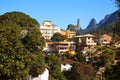 TeresÃÂ³polis and Dedo de Deus (God's Finger Rock), Brazil Royalty Free Stock Photo