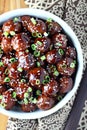 Teriyaki Meatballs Royalty Free Stock Photo