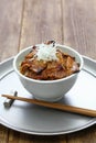Teriyaki pork rice bowl, butadon