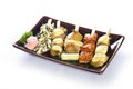 Teriyaki skewers Yakitori. Royalty Free Stock Photo