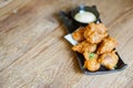 Fried Chicken Teriyaki with Mayonnaise sauce.