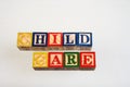 The term child care Royalty Free Stock Photo