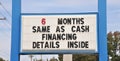 Term Financing Sign