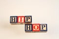 The term hip hop displayed visually Royalty Free Stock Photo