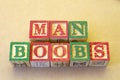 The term MAN MOOBS Royalty Free Stock Photo