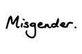 Misgender Royalty Free Stock Photo
