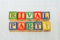 The term rival party visually displayed