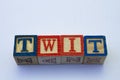 The term twit isolated Royalty Free Stock Photo