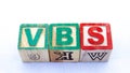 The term VBS visually displayed Royalty Free Stock Photo
