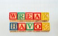 The term wreak havoc visually displayed