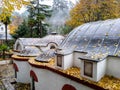 Termal Park and baths view in Termal, Yalova, popular thermal spring spa in Turkey in autumn