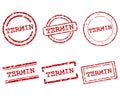 Termin stamps Royalty Free Stock Photo