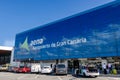 Terminal of Airport de Gran Canaria international (LPA) near Las Palmas, Spain