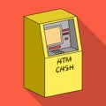 Terminal, ATM for receiving cash. Terminals single icon in flat style isometric vector symbol stock illustration web.