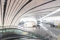 Architecture of Terminal building of daxing international airport Royalty Free Stock Photo