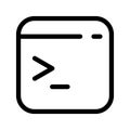 Terminal Icon Vector Symbol Design Illustration