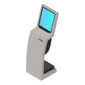 Terminal kiosk icon, isometric style Royalty Free Stock Photo