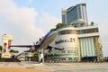 Terminal 21 shopping center in Pattaya, on the square there is a large model of an airplane.