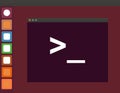 Terminal startup icon and linux interface, direct
