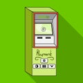 Terminal for various types of payment. Terminals single icon in flat style isometric vector symbol stock illustration Royalty Free Stock Photo