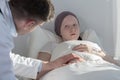 Terminally ill girl Royalty Free Stock Photo