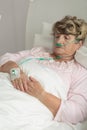 Terminally ill senior woman Royalty Free Stock Photo