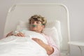 Terminally ill woman Royalty Free Stock Photo