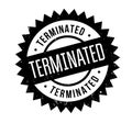 Terminated rubber stamp