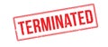 Terminated rubber stamp