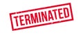 Terminated rubber stamp