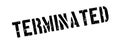 Terminated rubber stamp