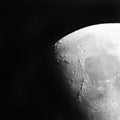 Moon showing terminator line lunar detail of Apenninus mountain range