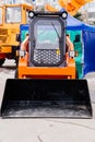 Termit mini-loader for moving of materials, on transport and warehouse