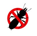 Termite Insect Remove Sign Royalty Free Stock Photo